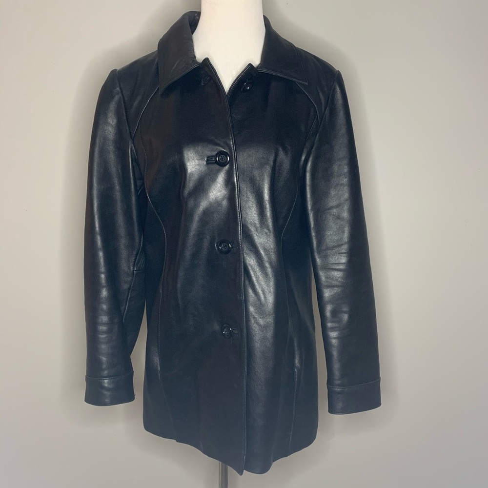 Worthington genuine leather coat